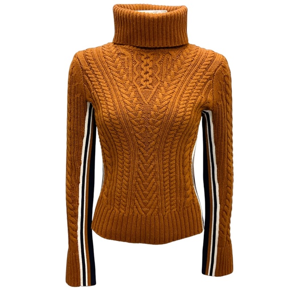 VERONICA BEARD DARK OCHRE MARIL TURTLENECK SWEATER - Picture 1 of 5